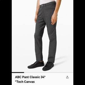 Lululemon ABC pants Tech Canvas